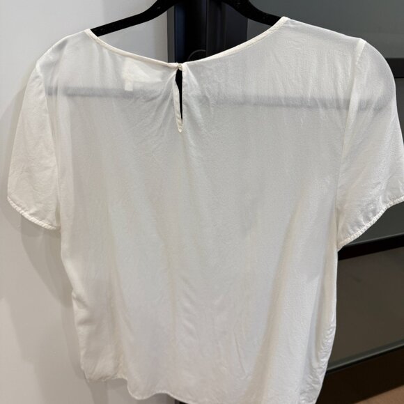 SEZANE  White Ivory Blouse  100% Silk  Size 44   Excellent Condition! - Picture 3 of 4